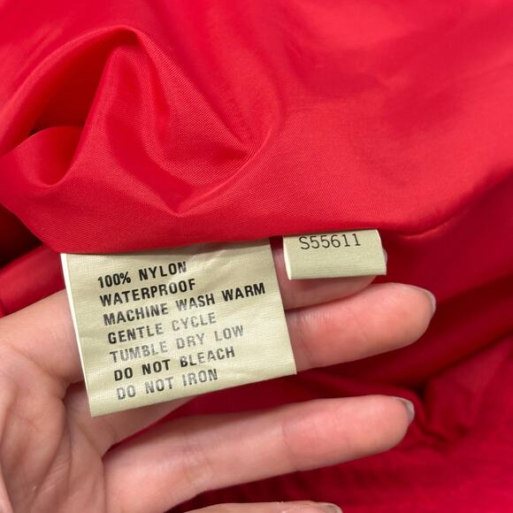 Vintage‎ 90sJack Daniels Gear Red Mens Large Nylon Waterproof Windbreaker Jacket - Picture 7 of 11